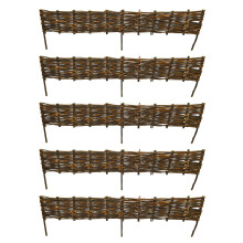 Willow Hurdles Lawn Edging (120cm x 20cm) - 5 Panels