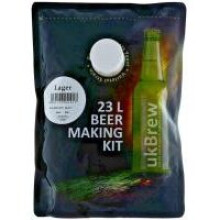ukBrew Lager Kit 1.6kg: Makes 40 Pints (23L) of English Lager, 5% ABV, Crisp Finish, Easy Homebrew