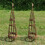 Selections Set of 2 Spiral Willow Garden Obelisks (1.15m) 3