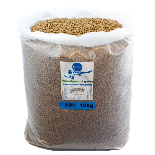 (10kg) Wheatgerm & garlic floating winter koi feed pellets