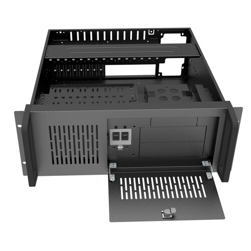 4U V2 Rackmount Server Case 500mm Deep ATX/Micro ATX/Mini ITX, 2x USB 1