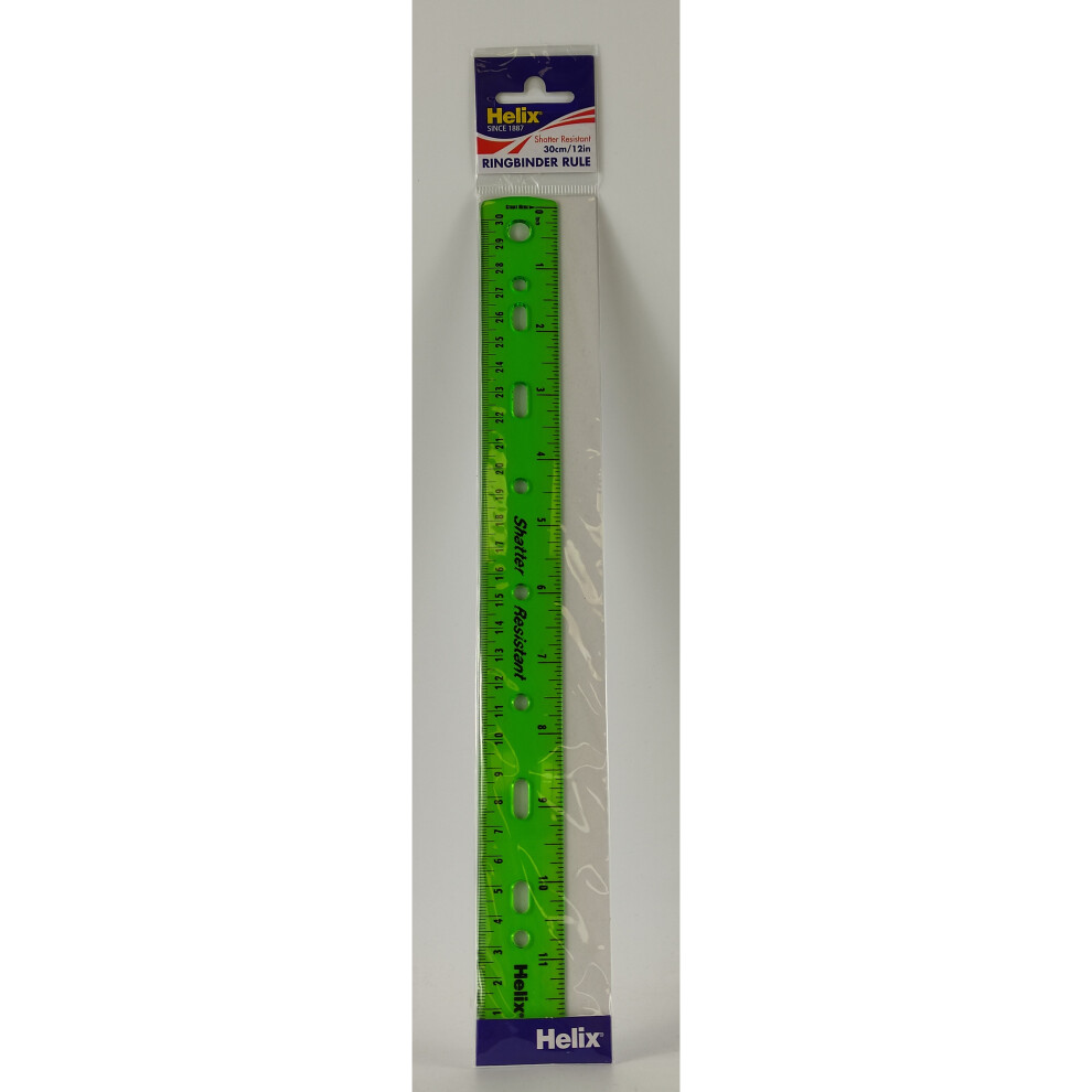 Helix Ringbinder Ruler 30Cm