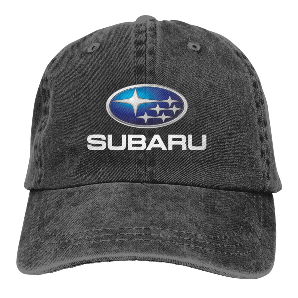 Adjustable Subaru Logo Baseball Cap Black