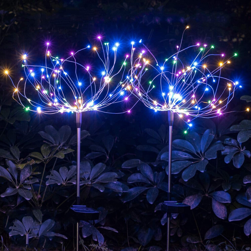 Solar Garden Decorative Lights Solar Wires String Landscape Light-DIY Flowers for Walkway Patio Lawn Backyard