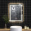LUVODI Led Backlit Light Badspiegel Wandmontage Dimmer Eitelkeitsspiegel 2