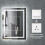 LUVODI Led Backlit Light Badspiegel Wandmontage Dimmer Eitelkeitsspiegel 6