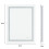 LUVODI Led Backlit Light Badspiegel Wandmontage Dimmer Eitelkeitsspiegel 4
