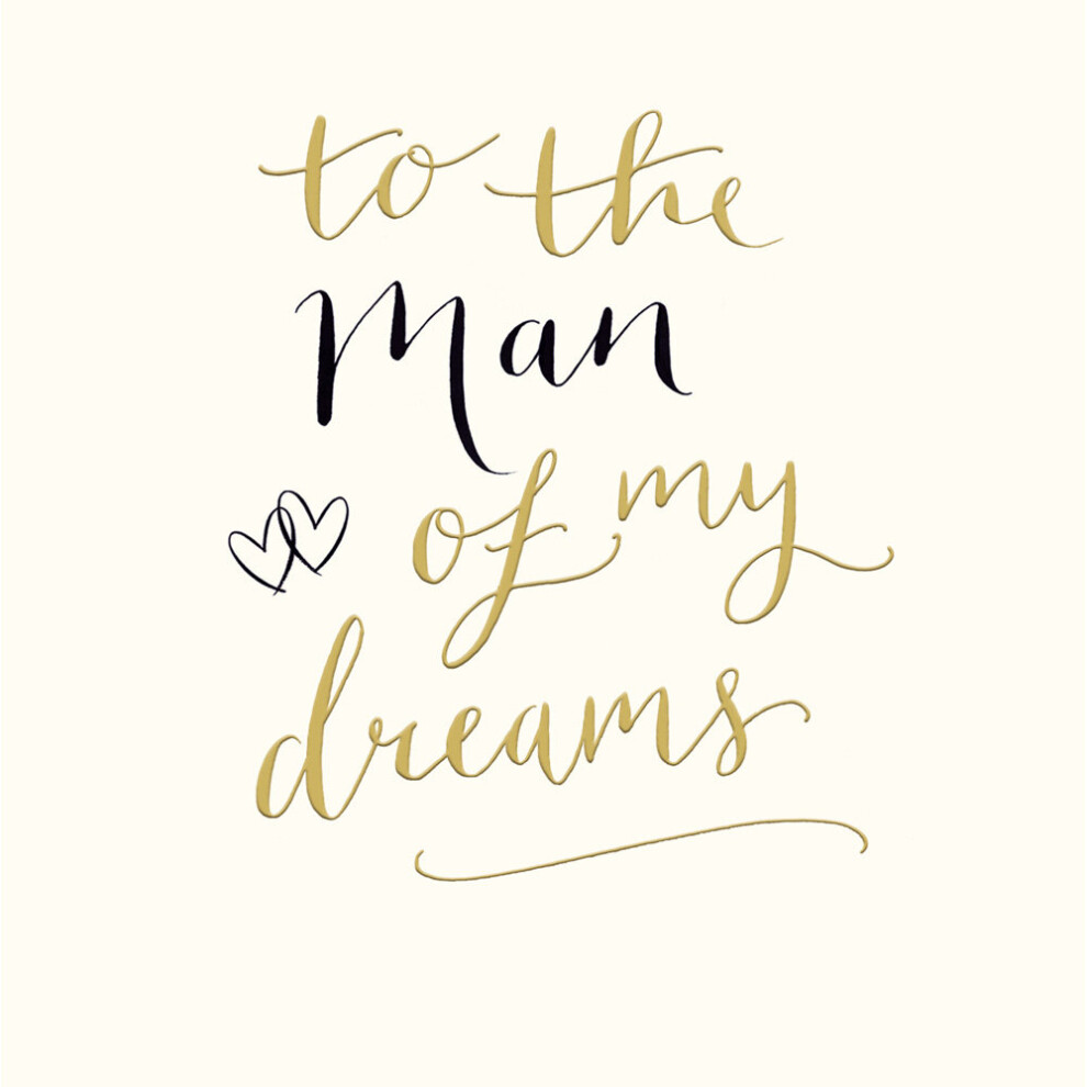 Woodmansterne To The Man Of My Dreams Valentine's Day Greeting Card Valentines Cards
