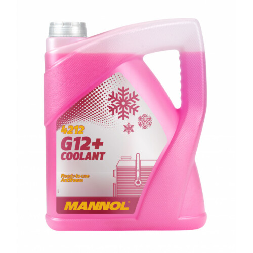 MANNOL G12+ Red/Pink Antifreeze Coolant Ready To Use Longlife  5L