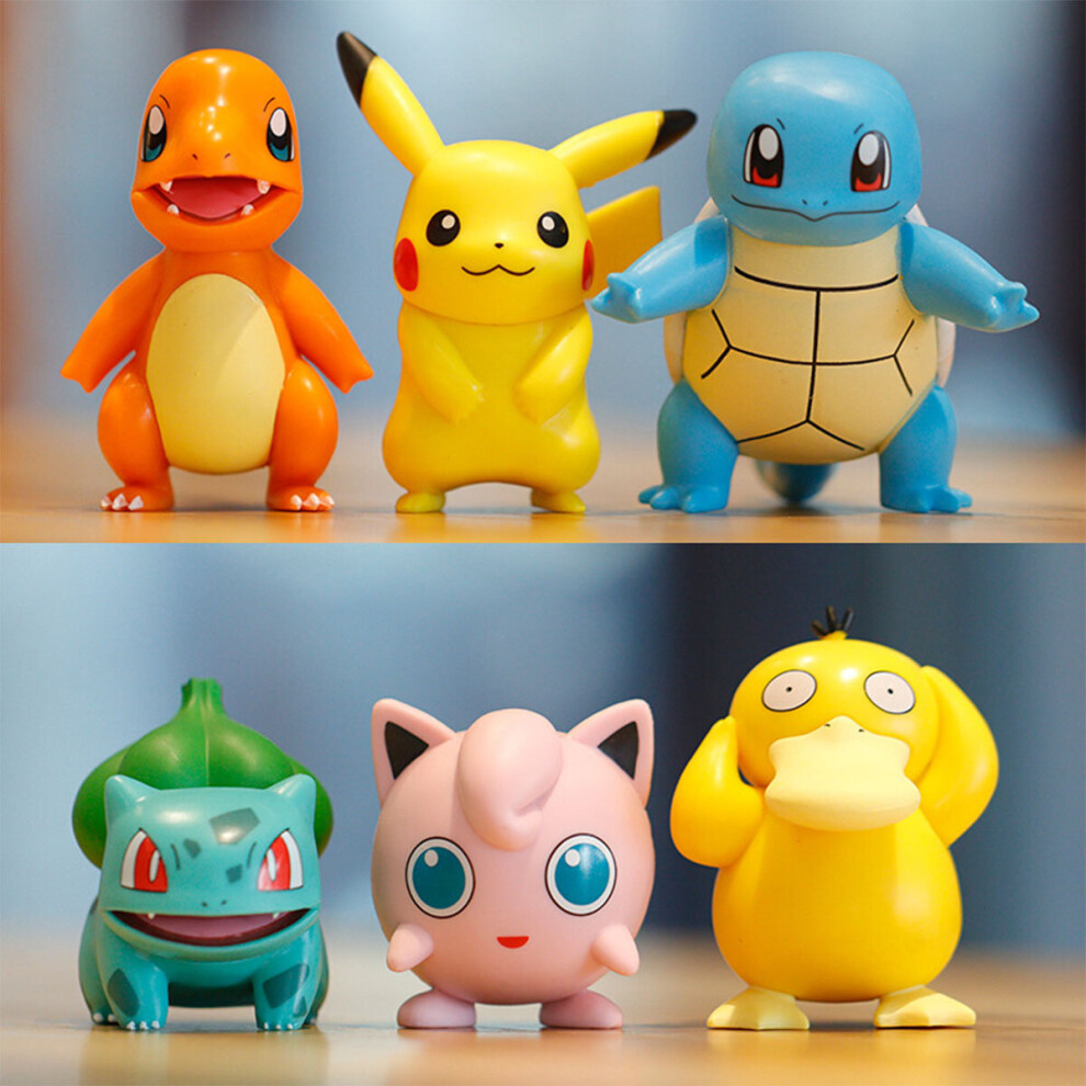 Pokemon Figures Mini Monster Pikachu Toy Cake Topper Kids Gift Model