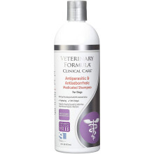 SynergyLabs Veterinary Formula Clinical Care Antiparasitic & Antiseborrheic Medicated Dog Shampoo for Seborrhea, Mange & Skin Infections, 16 oz