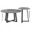 2x Round Sofa Side End Tables  Sintered Stone Nesting Coffee Table 4