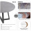 2x Round Sofa Side End Tables  Sintered Stone Nesting Coffee Table 5