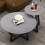 2x Round Sofa Side End Tables  Sintered Stone Nesting Coffee Table 3