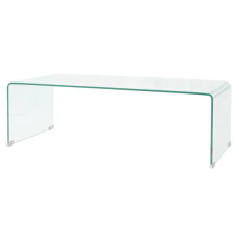 vidaXL Coffee Table Side End Table Living Room Furniture Tempered Glass Clear