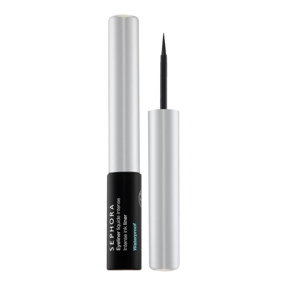 (01 Satin Deep Black) SEPHORA Intense Ink Waterproof Liquid Eyeliner