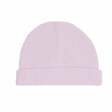 (Newborn, Pink) New Newborn Tiny Baby 0-3 Months Boys Girls Pack Of 2 100% Cotton Plain Hat