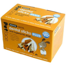 Petface 3-in-1 Dog Dental Sticks, Medium, 56-Piece
