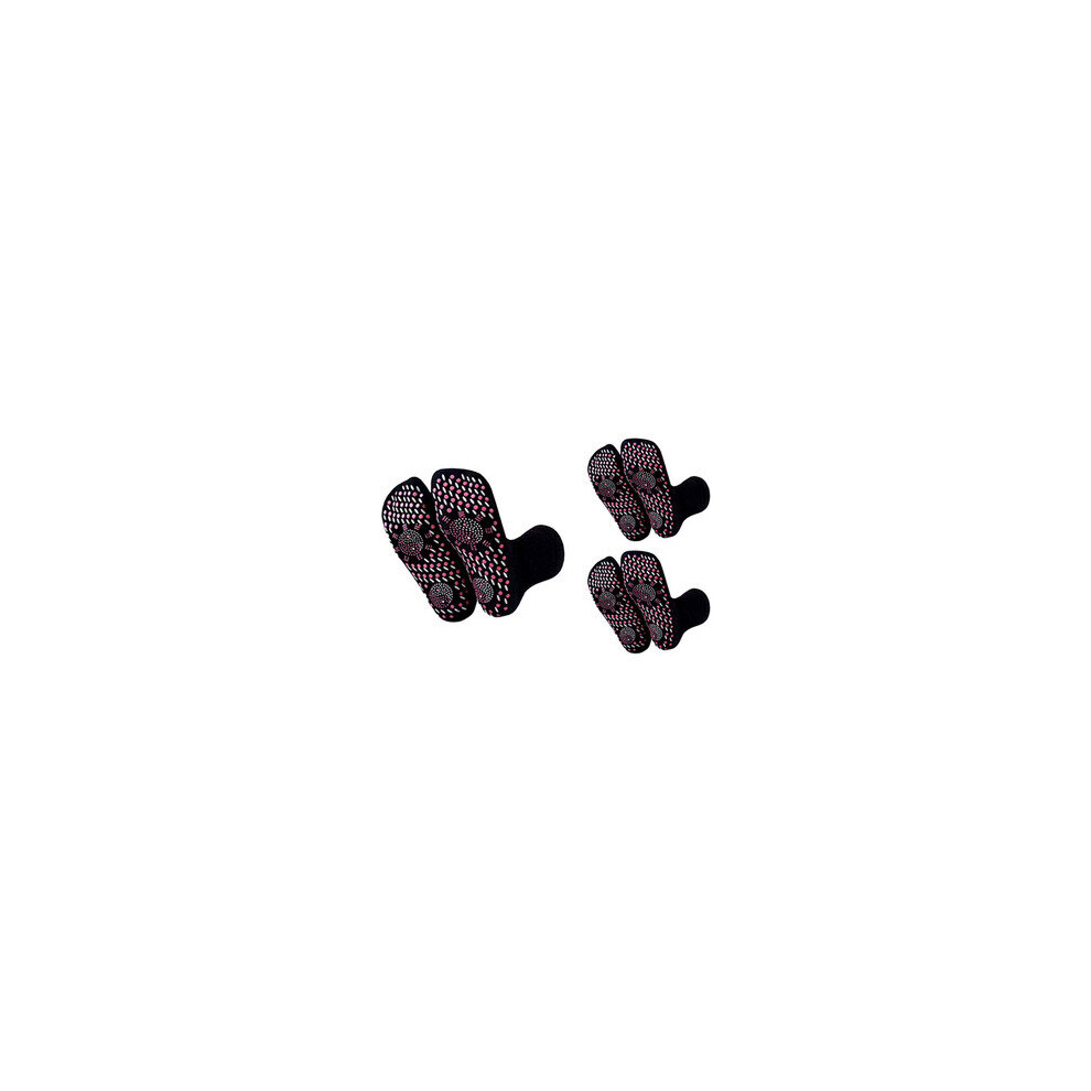 J&Y Black ( - 3 Pairs) Self-Heating Therapy Massage Socks