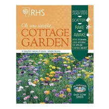 Mr Fothergill's RHS Easy Sow Cottage Garden Classics Flower Seeds Scatter Box - Summer Blooms, Attract Birds and Insects, Covers 20m2