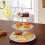 3 Tier Plastic Cake Stand Afternoon Tea Wedding Plates Party Embossed 7