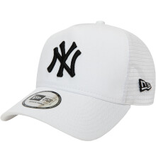 New Era New York Yankees 9FORTY A-Frame MLB Baseball Trucker Cap Hat - White