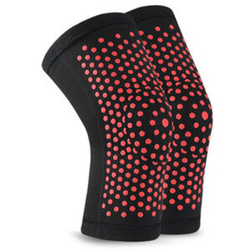 (Black, M) Compression Self Heating Knee Warmers 2