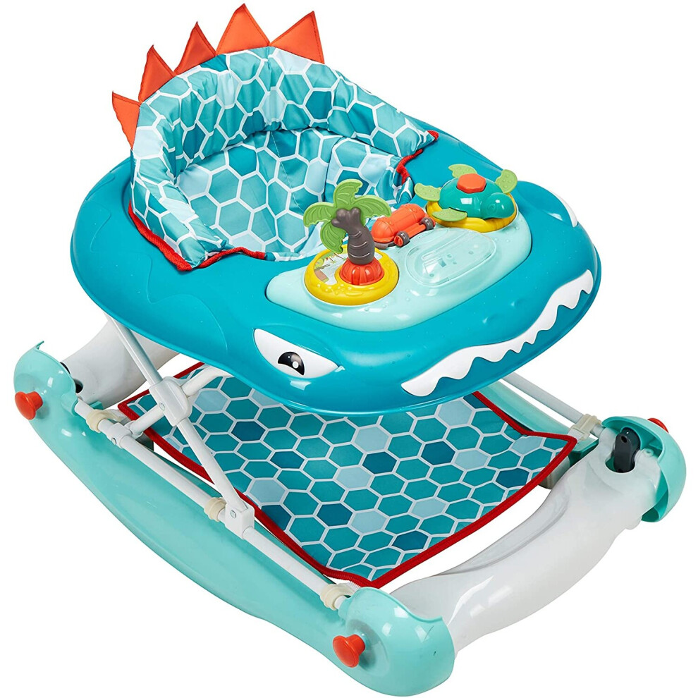 Dino 3-In-1 Walk N Rock, Aqua, Dino Mychild