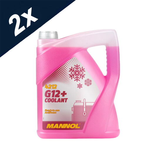 2x5l Mannol G12 Redpink Antifreeze Coolant Ready To Use Longlife On Onbuy 