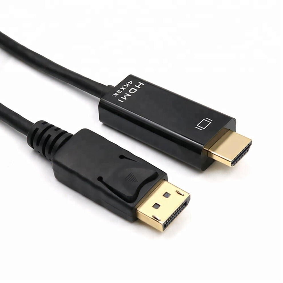 (1 Metre, ) DISPLAYPORT DP TO HDMI HD GOLD PLATED CABLE - 1m / 2m / 3m / 5m