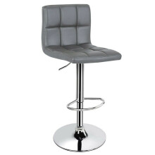 (Grey) MOF Cuban bar stool set of 2 for Breakfast Bar, Kitchen and Home Barstools
