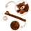 The Magic Toy Shop (Brown Cat) Novelty Micro-Fleece Draught Excluder 3