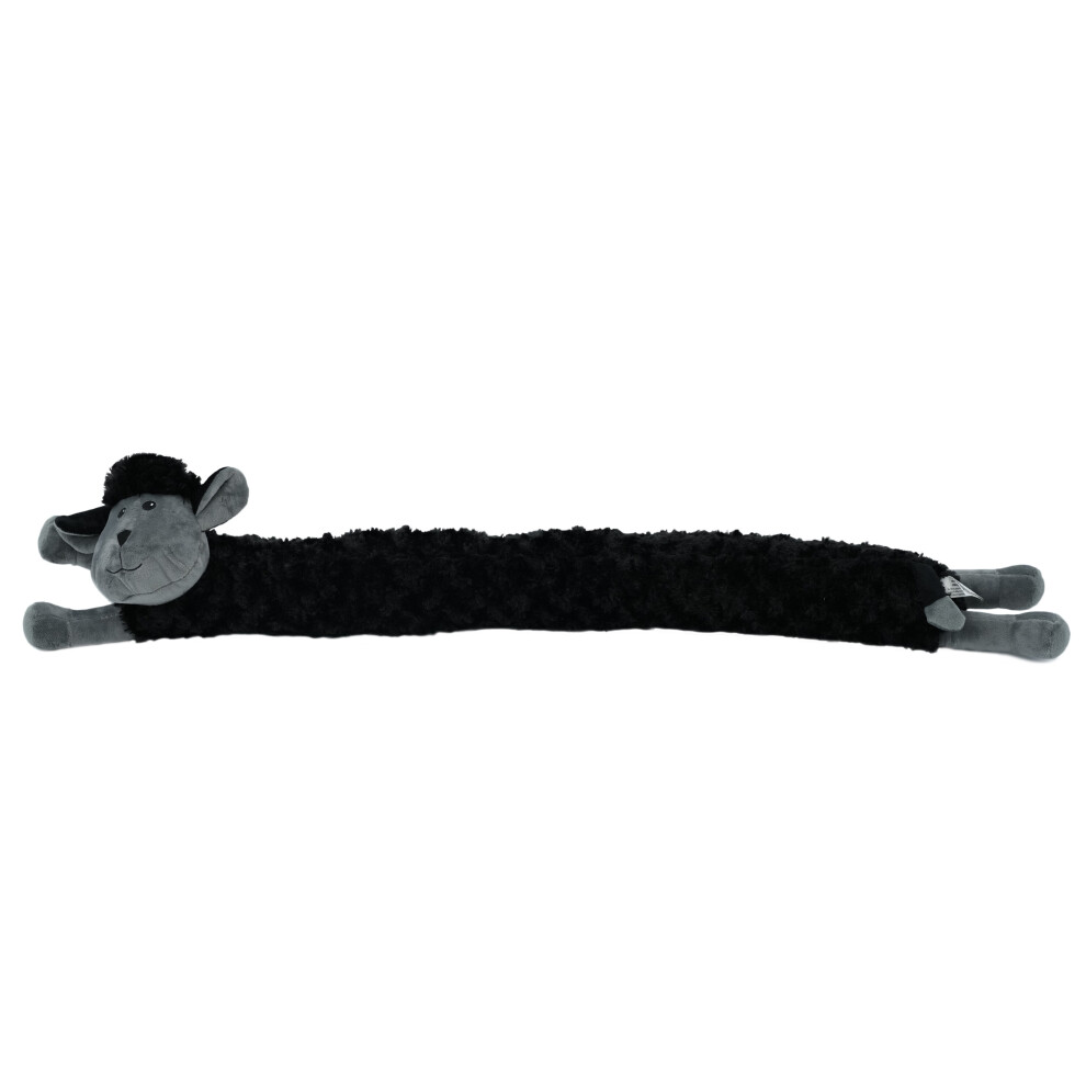 (Black) The Magic Toy Shop Novelty Sheep Micro-fleece Soft and Cuddly Draught/Draft Excluder