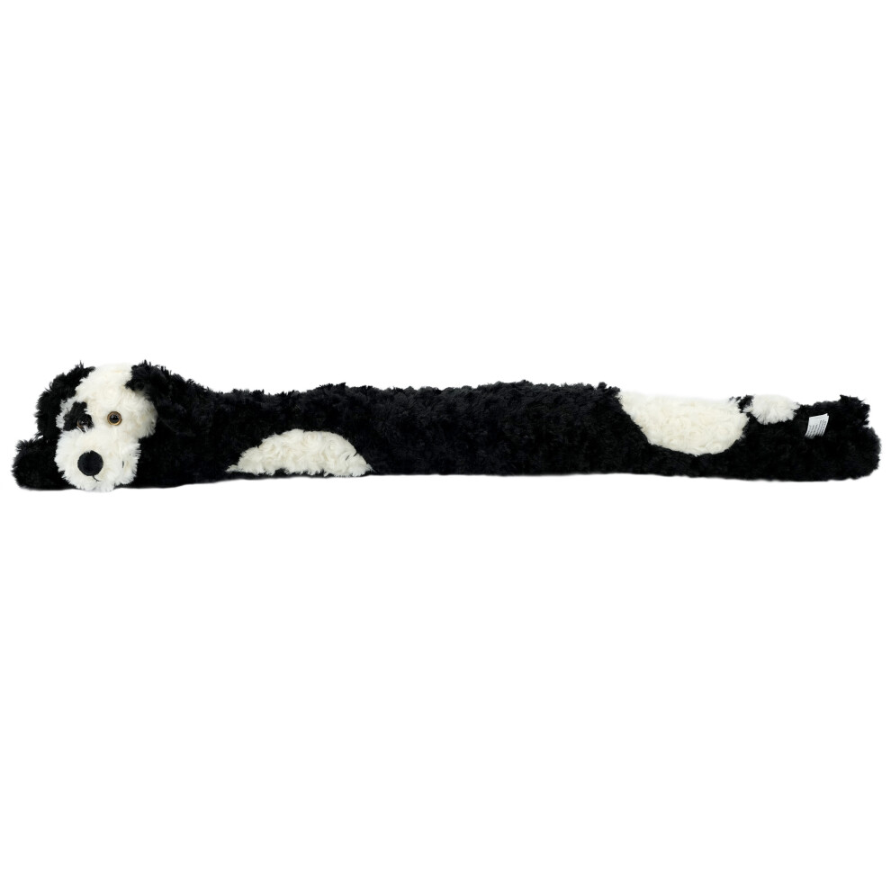 (Black Dog) Novelty Micro-Fleece Draught Excluder