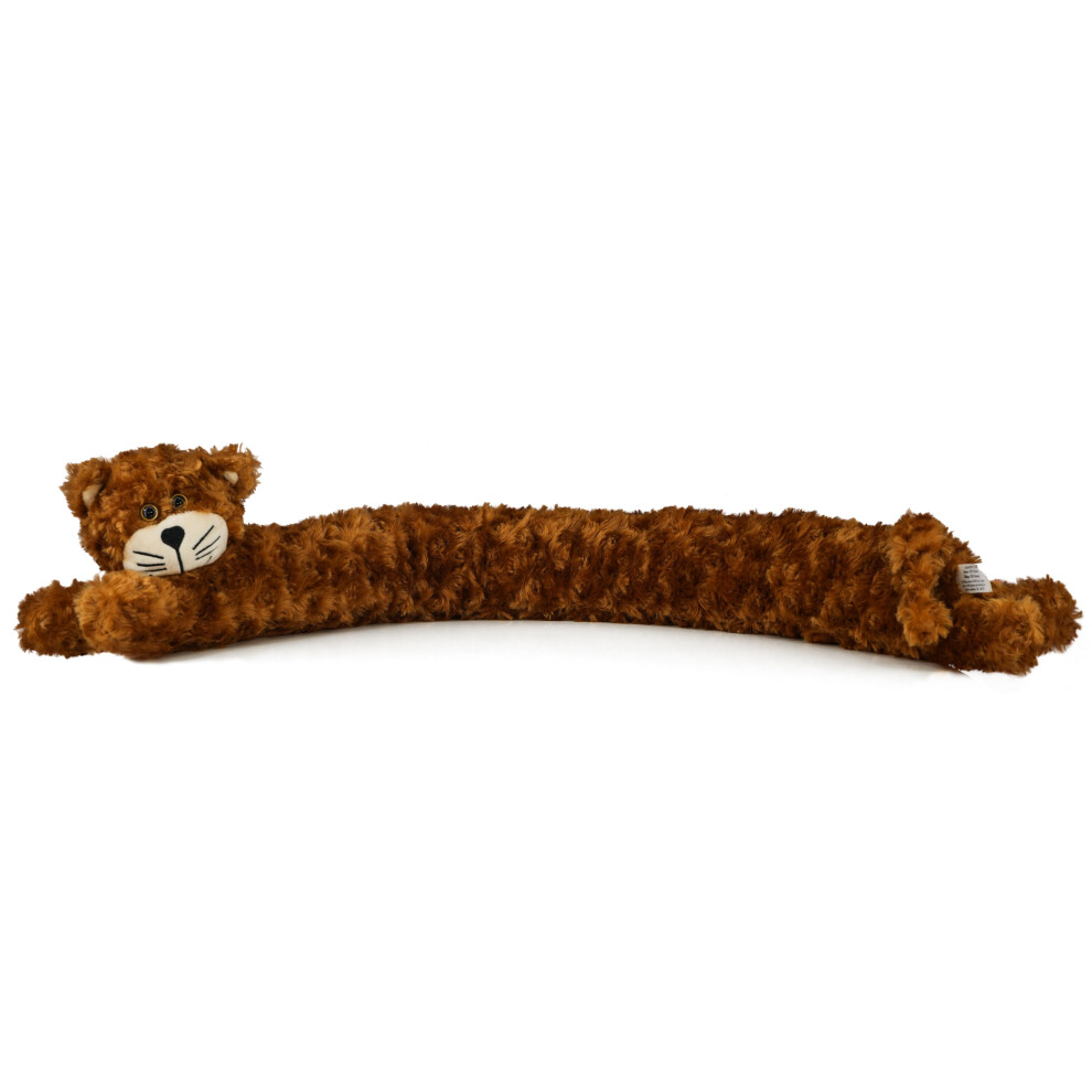 (Brown Cat) Novelty Micro-Fleece Draught Excluder