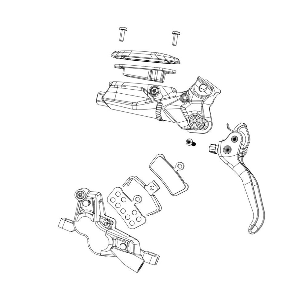 SRAM Spare Post Bracket 17P Rear 220 Includes Stainless Caliper Mounting Bolts Will Not Work On 203 Fork 203 Rear Mount To 220 Rotor Adaptor