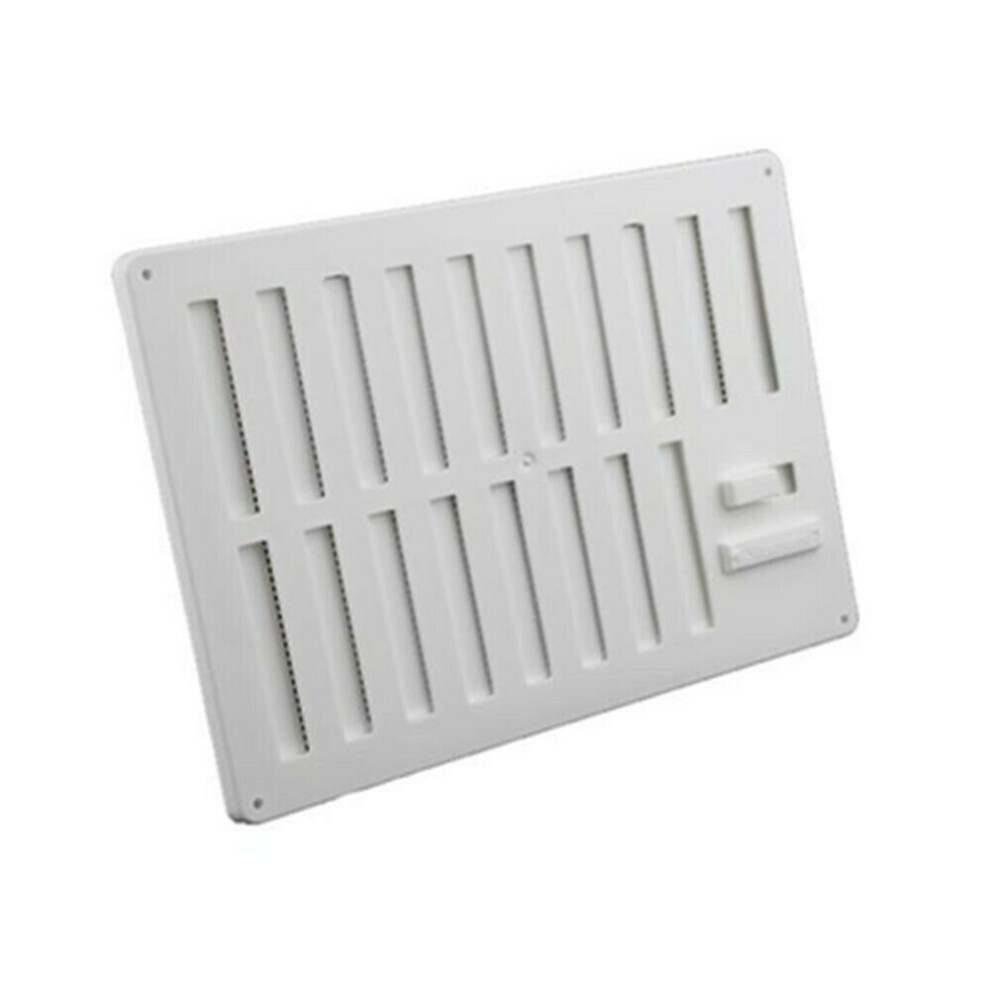 STADIUM BM476 White 9 Inch x 6 Inch Hit & Miss Vent & Flyscreen Ventilator PK 2