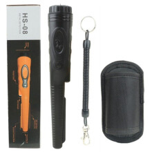 (Black HS-08) Professional Handheld Metal Detector Supplier Pin Pointer Gold Detector waterproof head pinpointer