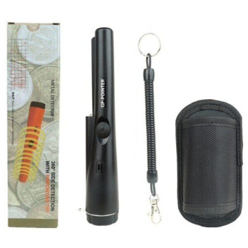 (Black GP POINTER) Professional Handheld Metal Detector Supplier Pin Pointer Gold Detector waterproof head pinpointer