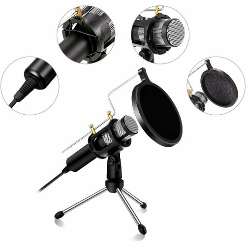 PC Microphone - USB Plug & Play Professional Home Studio 1