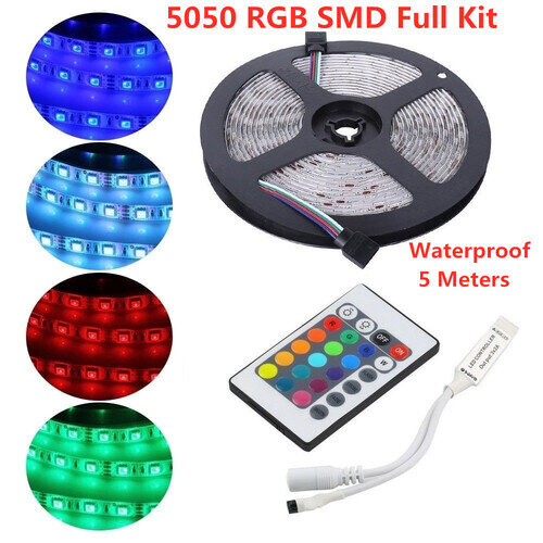 Bande LED RGB 5050 de 5 m avec télécommande à 44 touches 1