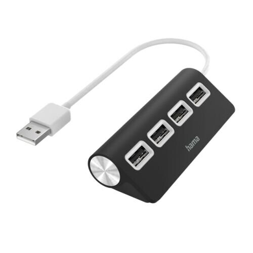 Hama Hama External 4-Port Usb 2.0 Hub Usb Powered Black 00200119