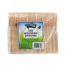 Caterpack Enviro Wooden Spoons Pack of 100 RY10569 RY06348