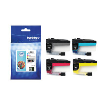 Packung mit 4 Patronen LC424VAL - BROTHER - Schwarz, Cyan, Magenta und Gelb Hohe Reichweite 750 Seiten - Für DCP-J1200W