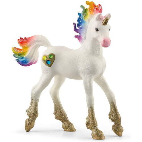 Schleich Schleich bayala, Παιχνίδια Μονόκερου Rainbow Love με Ουρά και Κώμη, Ηλικίες 5+
