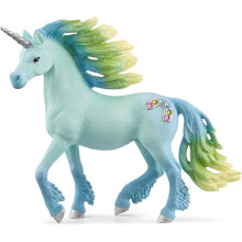 Figurine Eenhoorn Hengst Suikerspin, Zacht Vacht, SCHLEICH 70722 bayala