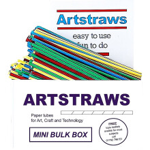 ARTSTRAWS MINI SCHOOL PACK COLOURED PAPER STRAWS ART STRAWS THIN