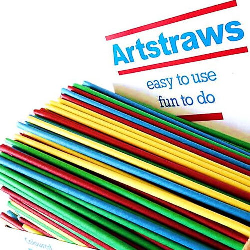 ARTSTRAWS MINI SCHOOL PACK COLOURED PAPER STRAWS ART STRAWS THIN 1