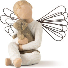 (A) Angels Figurine Embrace Pet Ornaments Sculptures