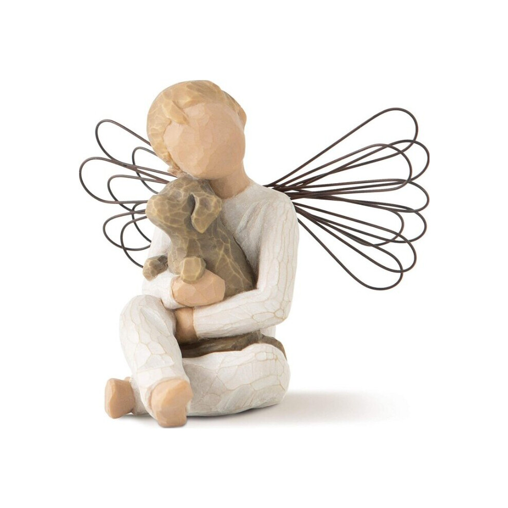 (A) Angels Figurine Embrace Pet Ornaments Sculptures